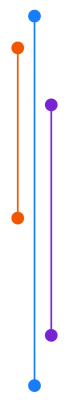 Barres verticales design pour créer une bordure pour le texte de presentation